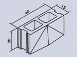 Punta diamante standard 15